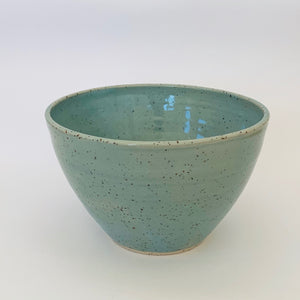 Bowl Robin-egg blue light speckle