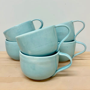 Cup: Robin-egg blue cup   0024