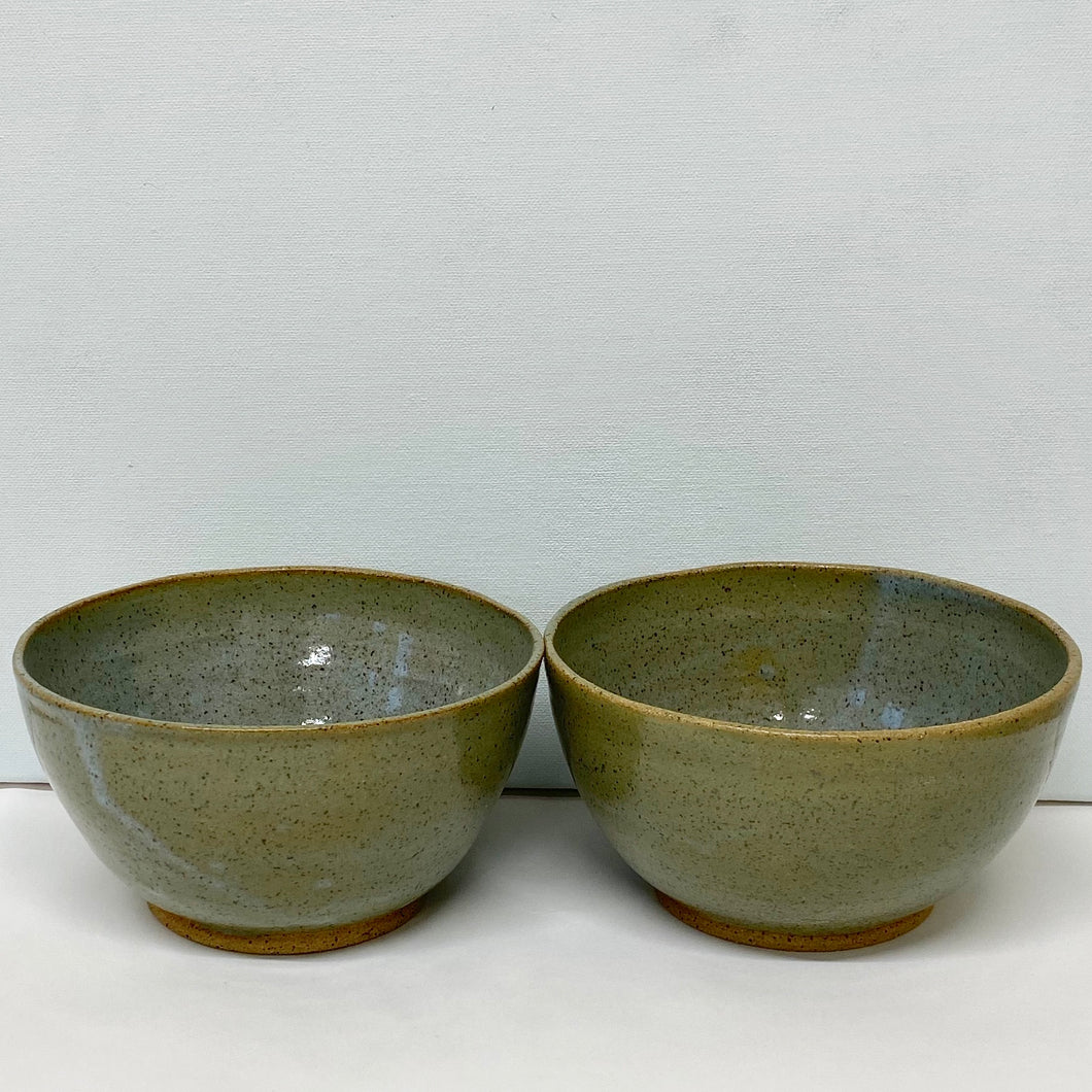 16. Blue-green soup bowls